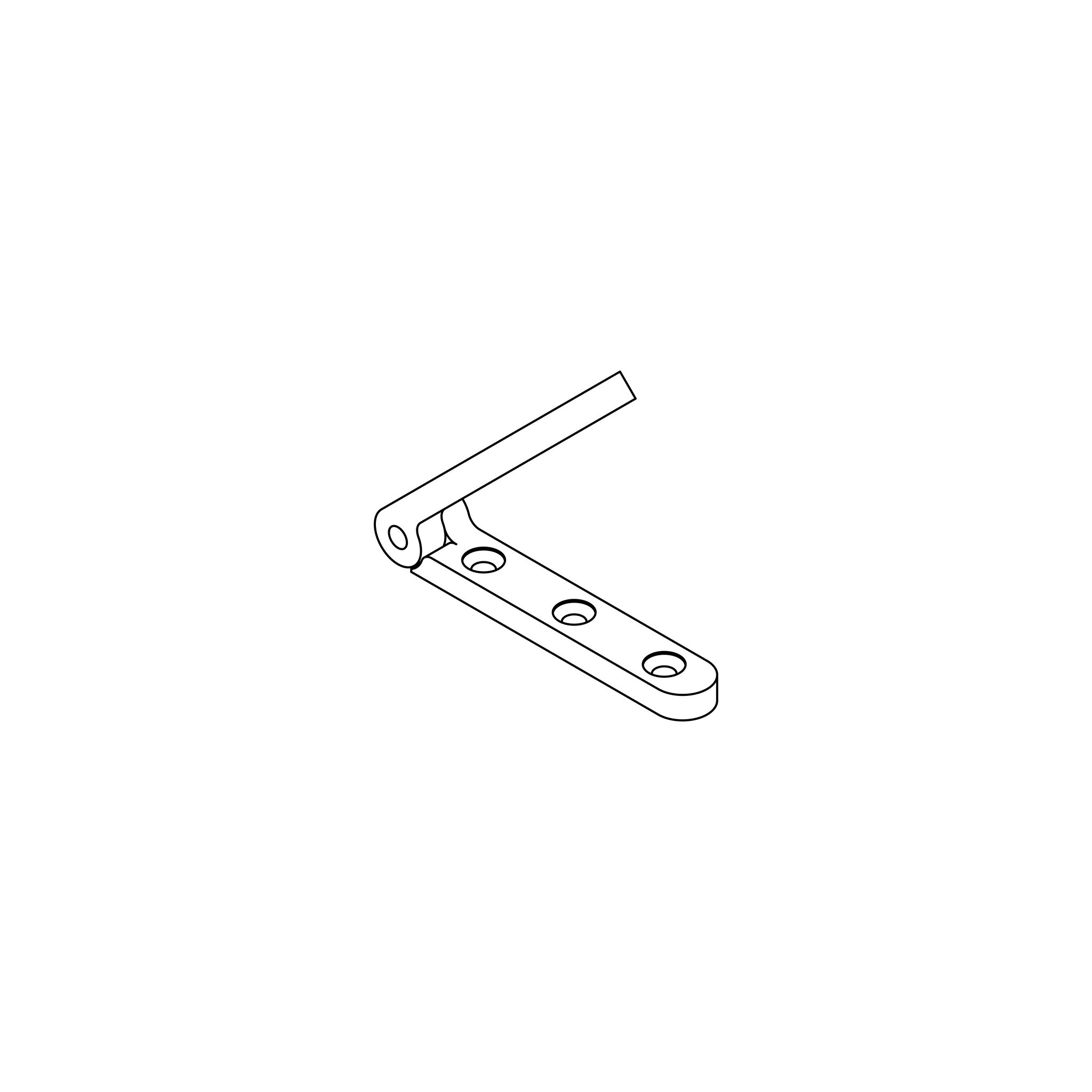Fine Box Hardware - Neat Elite Hinge - Large Side Rail - 60mm L x 9.5mm ...