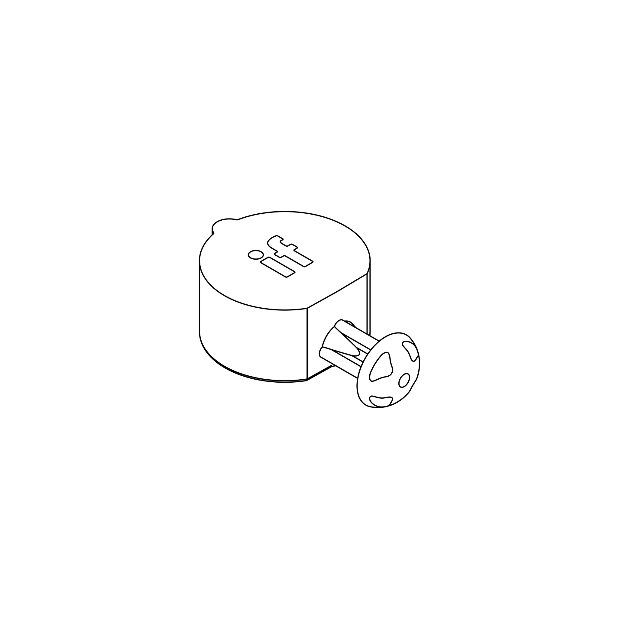 Intelligent Fixings - Peanut 1 Ready To Assemble - 38.7mm L x 25.2mm W ...