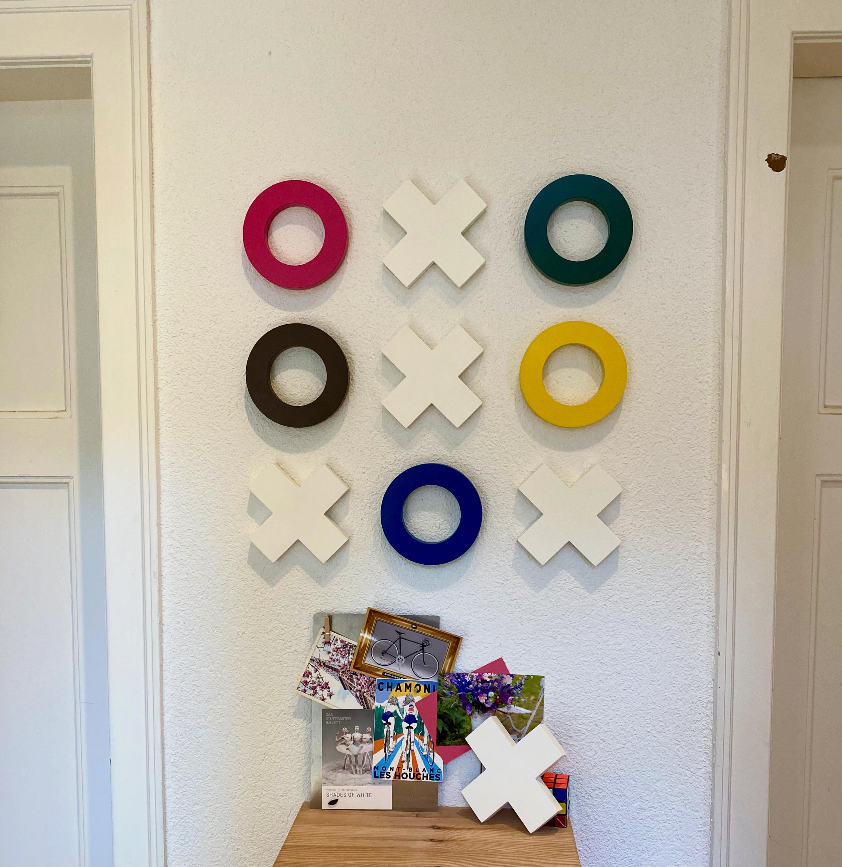 TicTacToe wall art Created by JohannesW — rearrangeable decorative