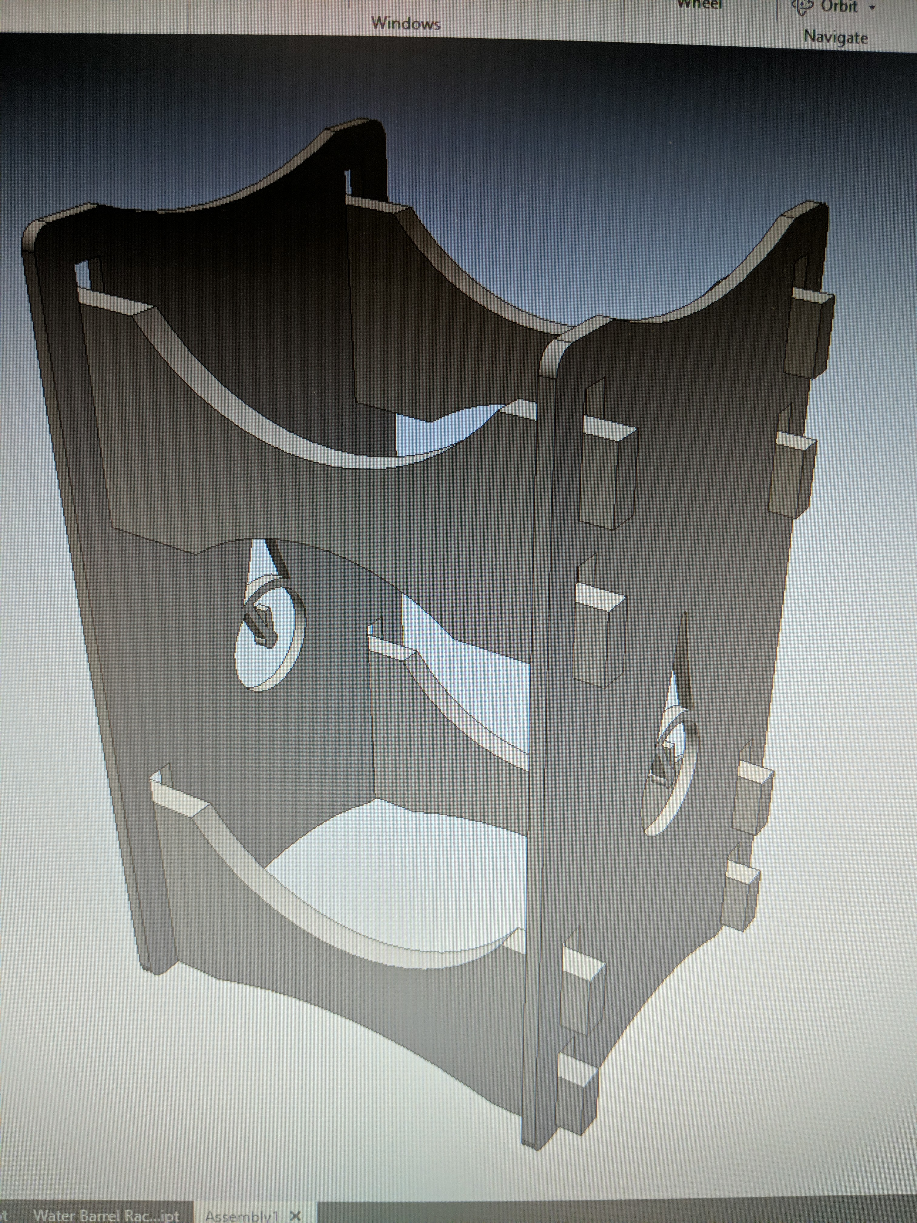 Water Barrel Storage Rack Created by Tayler — Make a better way to store your water barrels