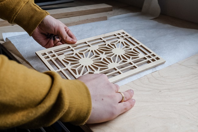 Preparing shoji paper