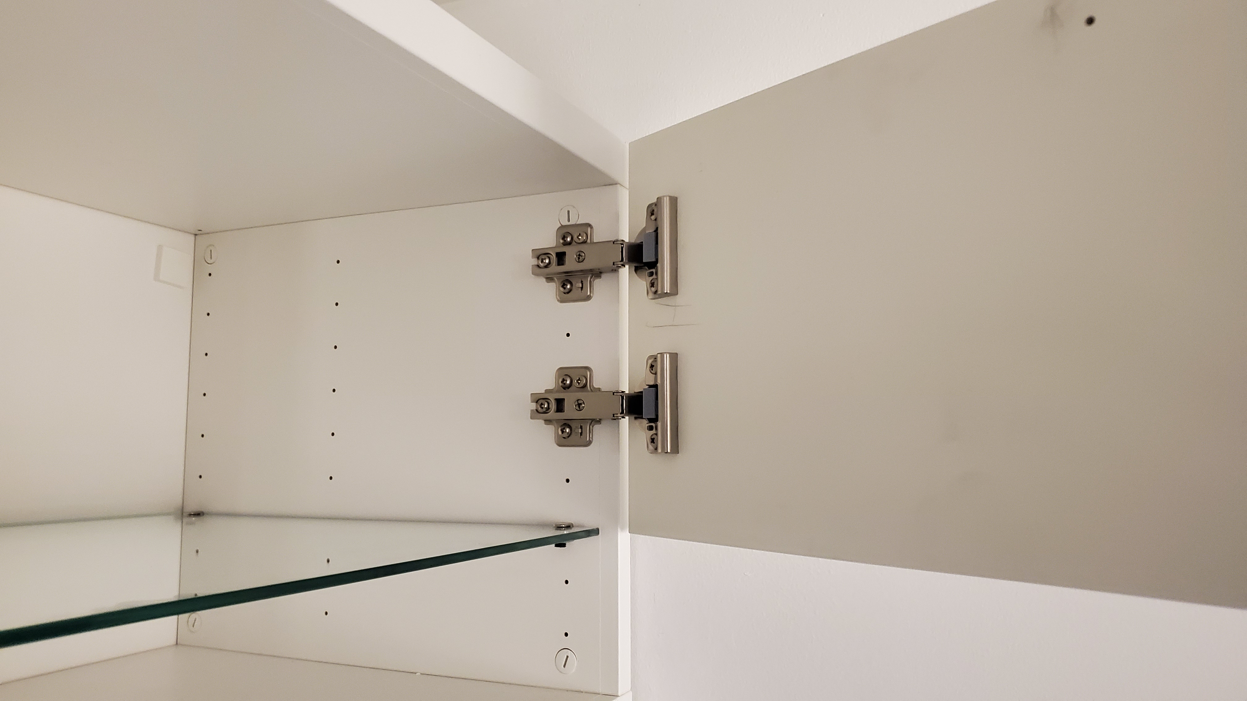 Euro style hinge template for 10" door, eg Ikea Besta Created by