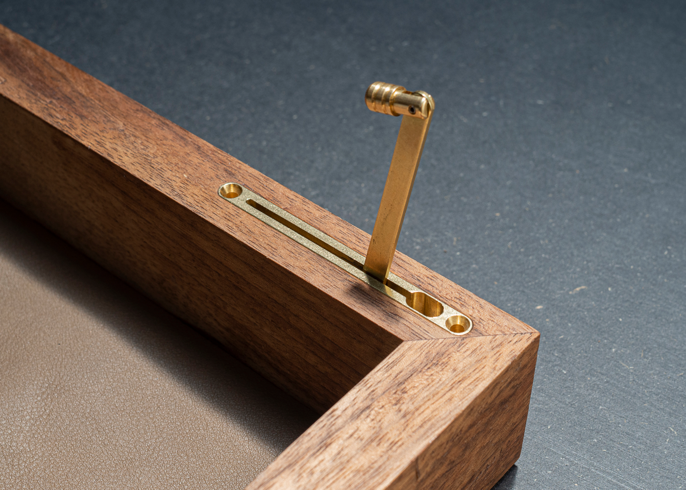 Brusso JB 250 Lid Stay Created by Sam — Lid stay mortise, aligned to